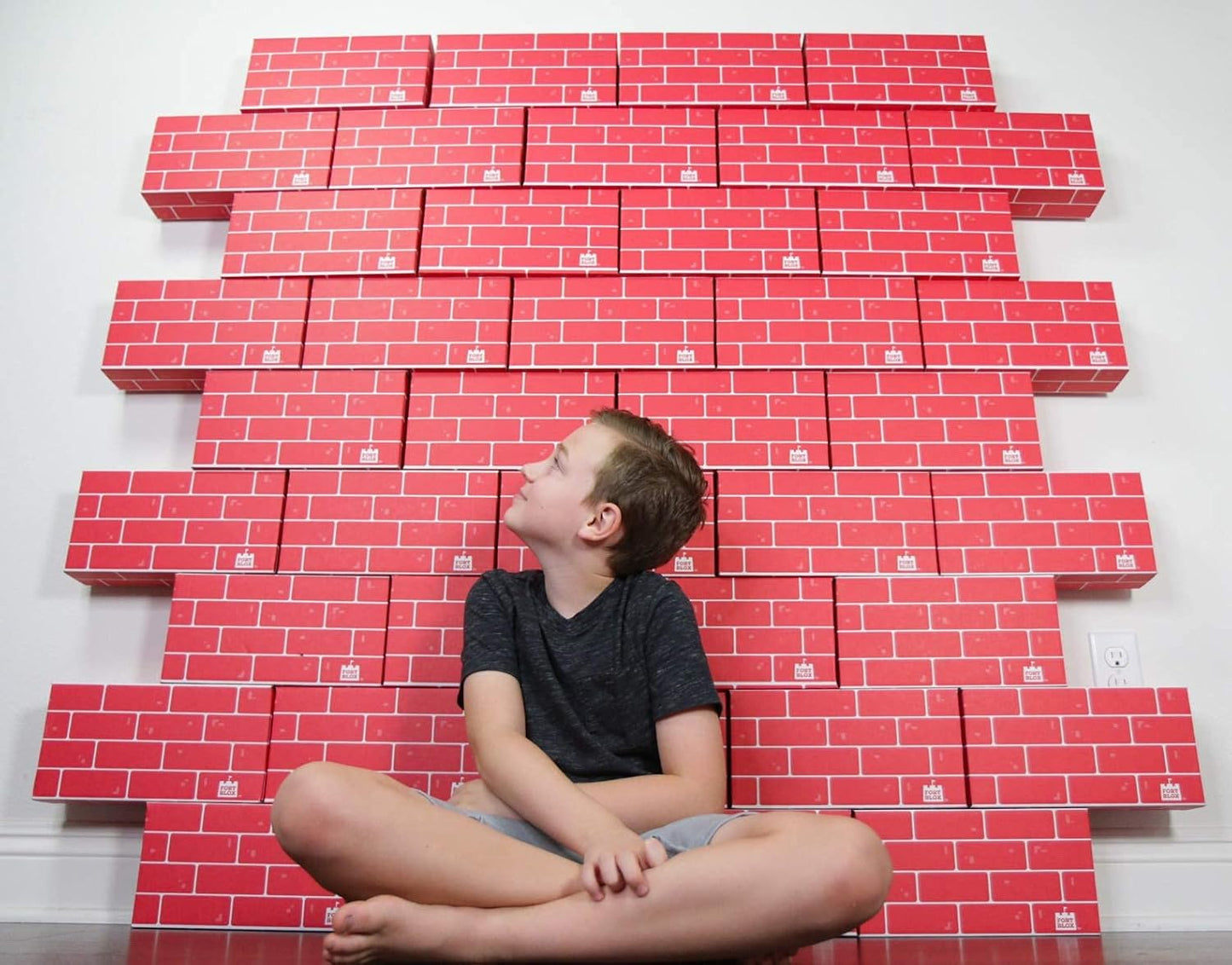 Cardboard Building Blocks (12X6X3) Made in USA (Brick, 40 Pack)