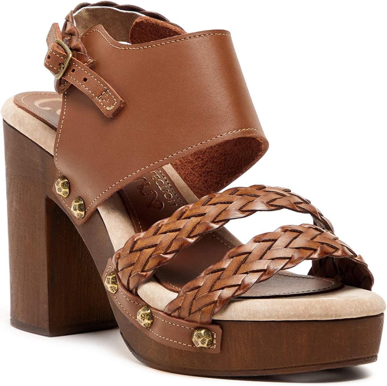Fanny Women'S Braided Heeled Sandal MADE in USA