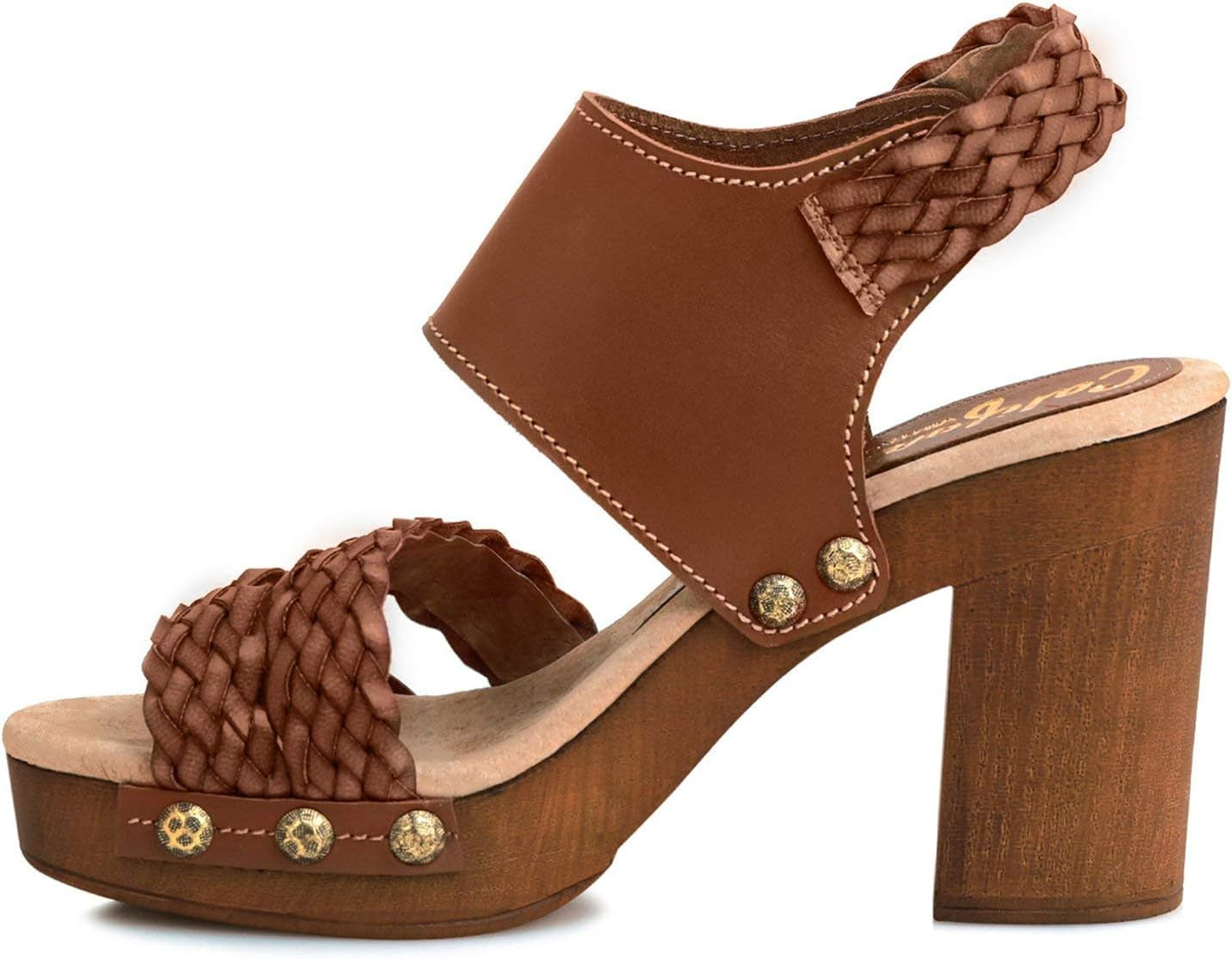 Fanny Women'S Braided Heeled Sandal MADE in USA