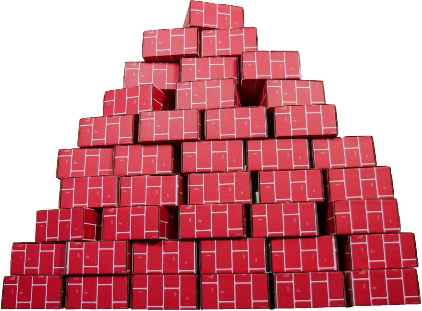 Cardboard Building Blocks (12X6X3) Made in USA (Brick, 40 Pack)