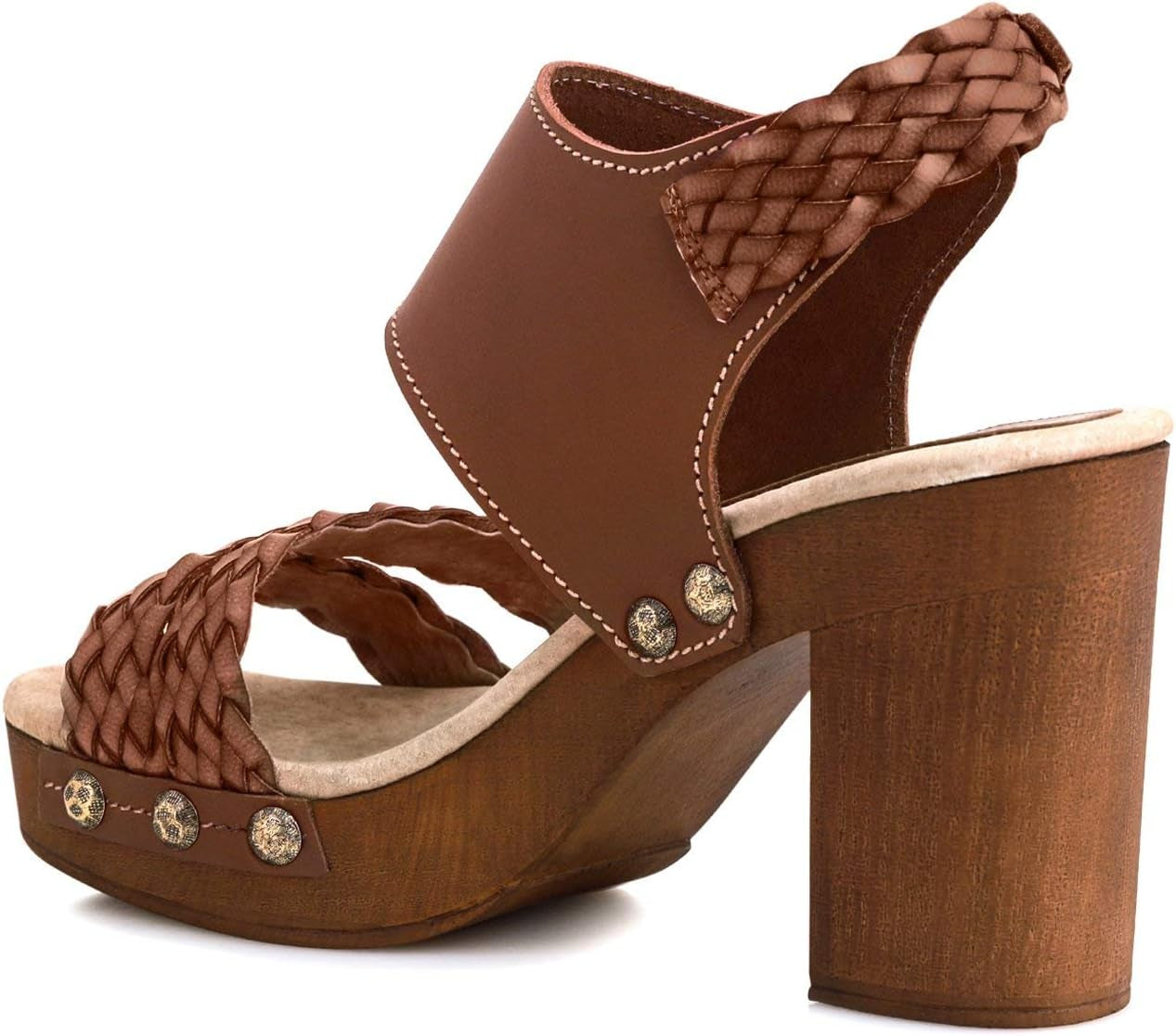 Fanny Women'S Braided Heeled Sandal MADE in USA