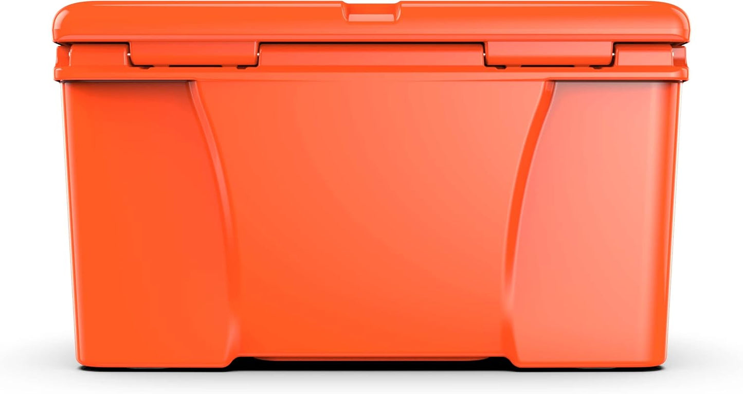 65 Cooler | 65 Qt Ice Chest Durable Rotomolded Insulated | Made in USA | Warranty for Life | for Beach Boat Camping Fishing Hunting | K65