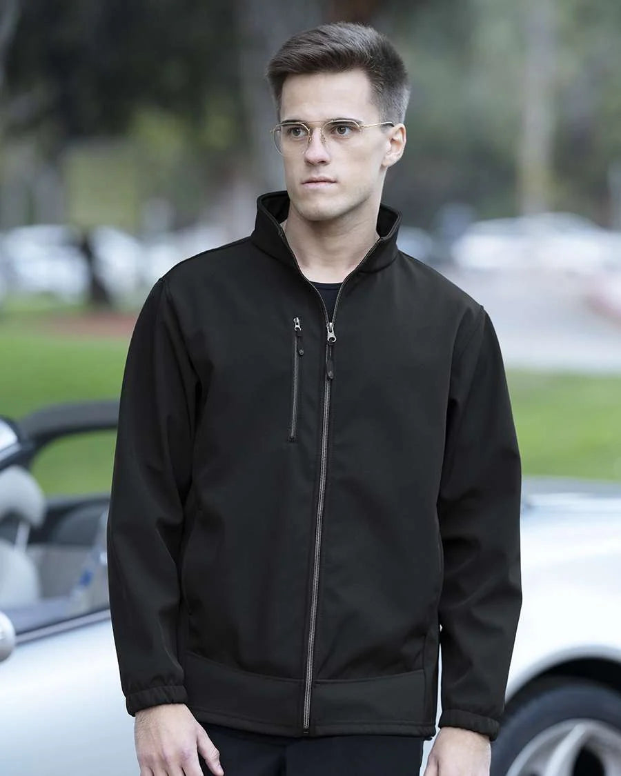 Men's 3 Layers Soft Shell Full Zip Jacket