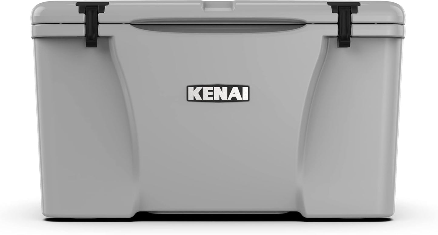 65 Cooler | 65 Qt Ice Chest Durable Rotomolded Insulated | Made in USA | Warranty for Life | for Beach Boat Camping Fishing Hunting | K65