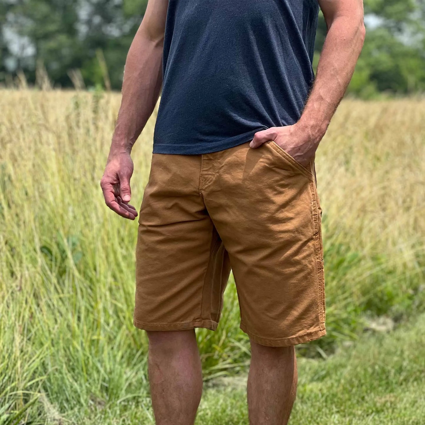 Duck Canvas Carpenter Short - Brown