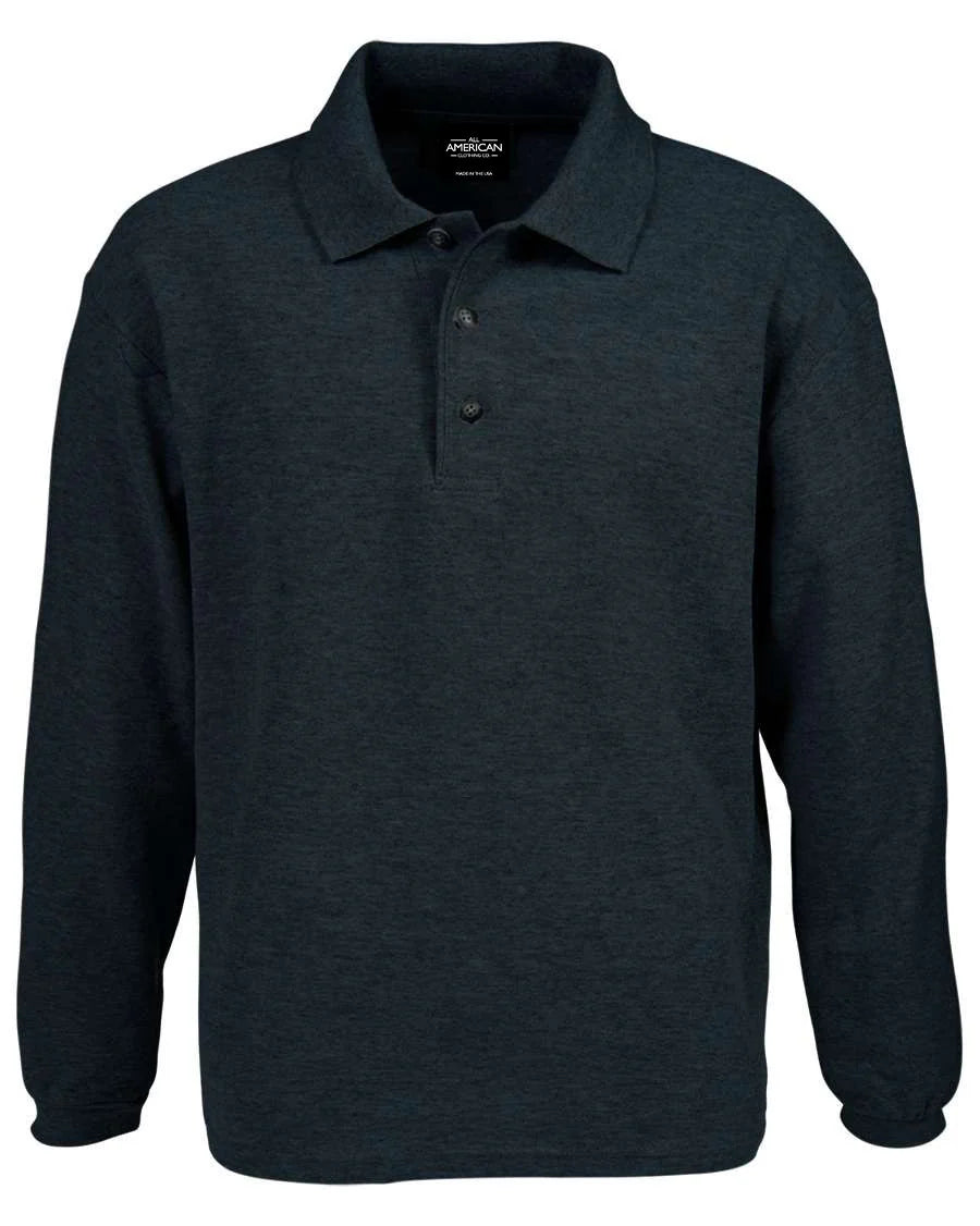 Long Sleeve Cotton Stretch Pique Polo