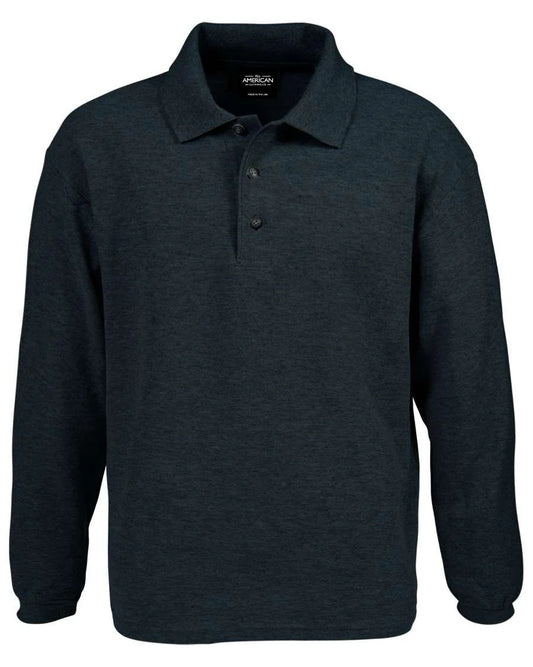 Long Sleeve Cotton Stretch Pique Polo