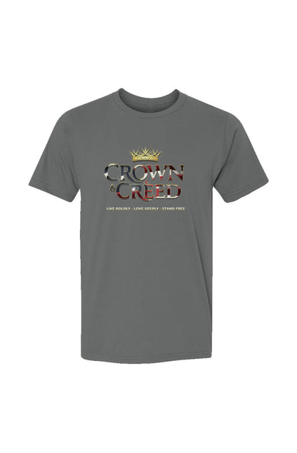 Crown and Creed Psalm33:12 T-Shirt - Red, Royal, a