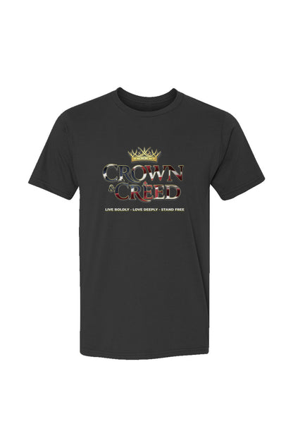 Crown and Creed Psalm 33:12 T-shirt - Black, Navy,