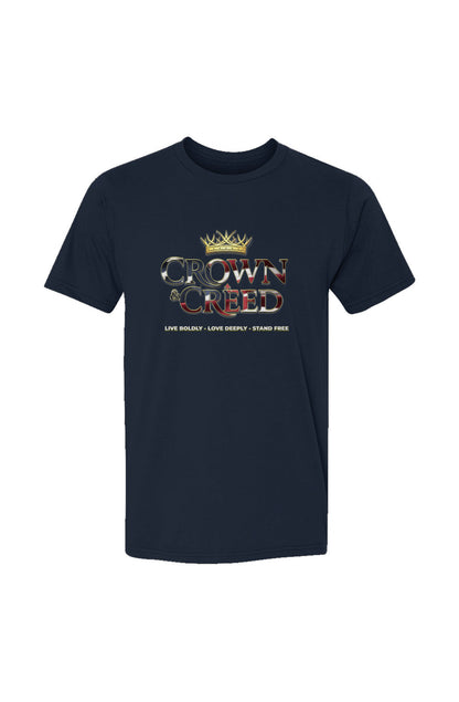 Crown and Creed Psalm 33:12 T-shirt - Black, Navy,
