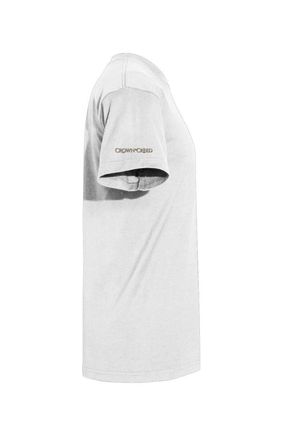 Crown and Creed Live Boldly T-Shirt -White , Black, and Forest Green