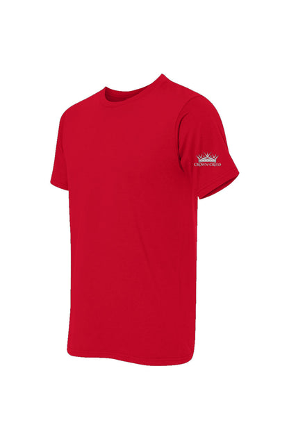 Crown and Creed Peace Through Strength T-Shirt  - Red, Gray