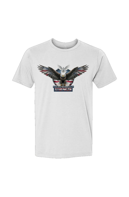 Crown and Creed Peace Through Strength T-Shirt - White