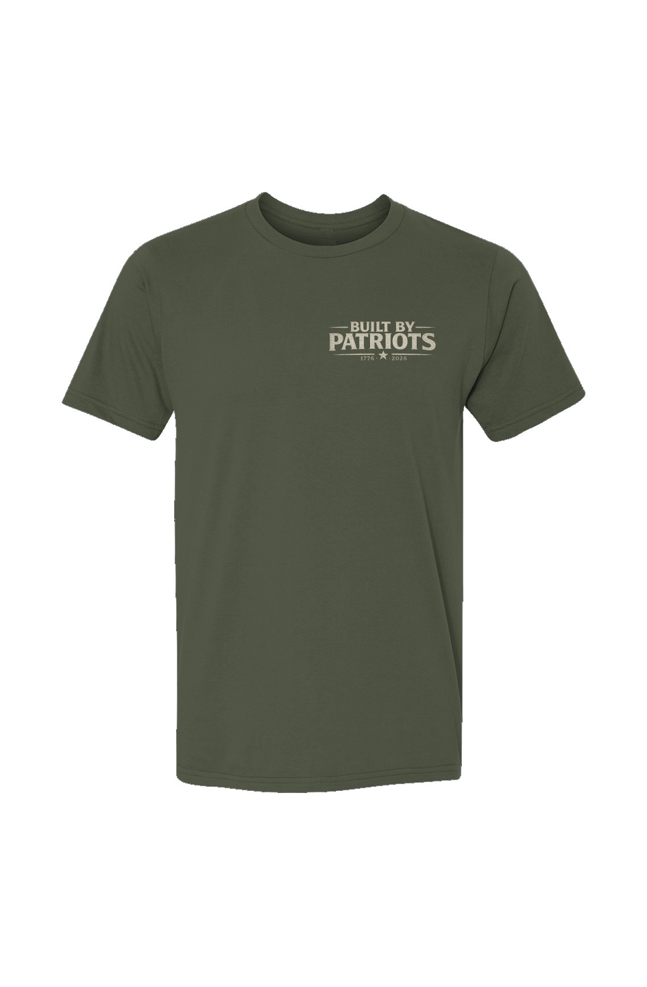 Crown and Creed Built By Patriots T-Shirt