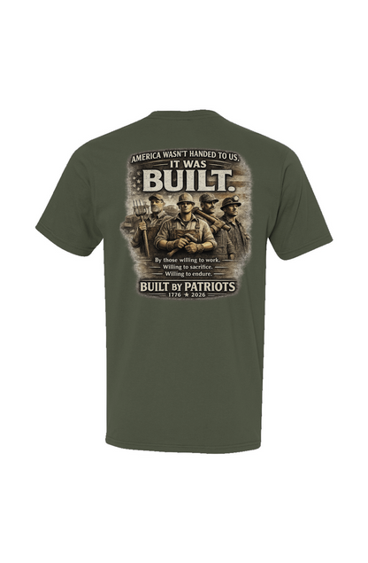 Crown and Creed Built By Patriots T-Shirt