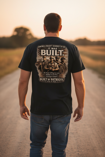 Crown and Creed Built By Patriots T-Shirt