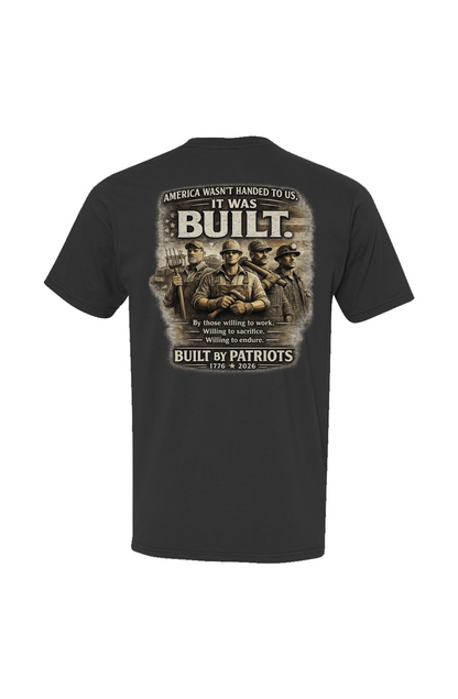 Crown and Creed Built By Patriots T-Shirt