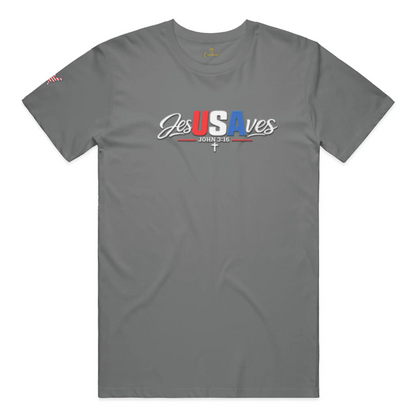 Crown and Creed JesUSAves T-Shirt - Black, Green, 