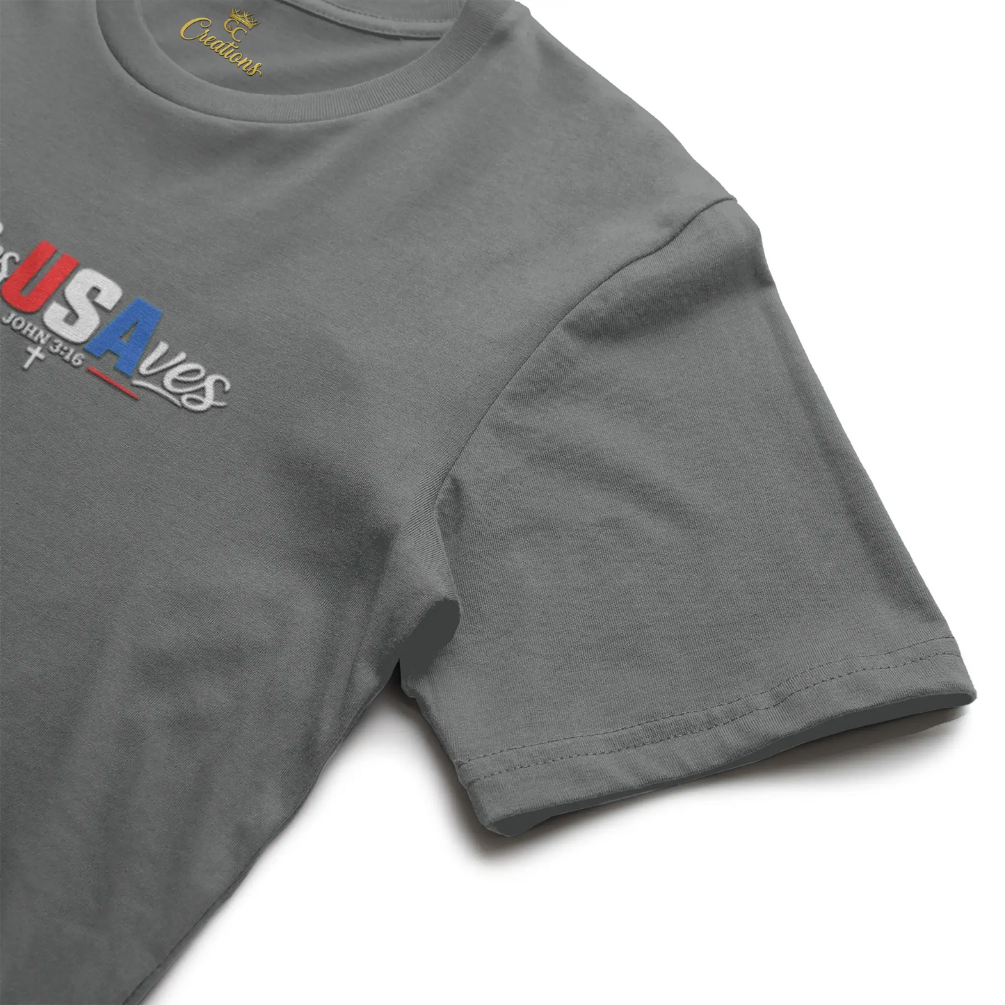 Crown and Creed JesUSAves T-Shirt - Black, Green, 