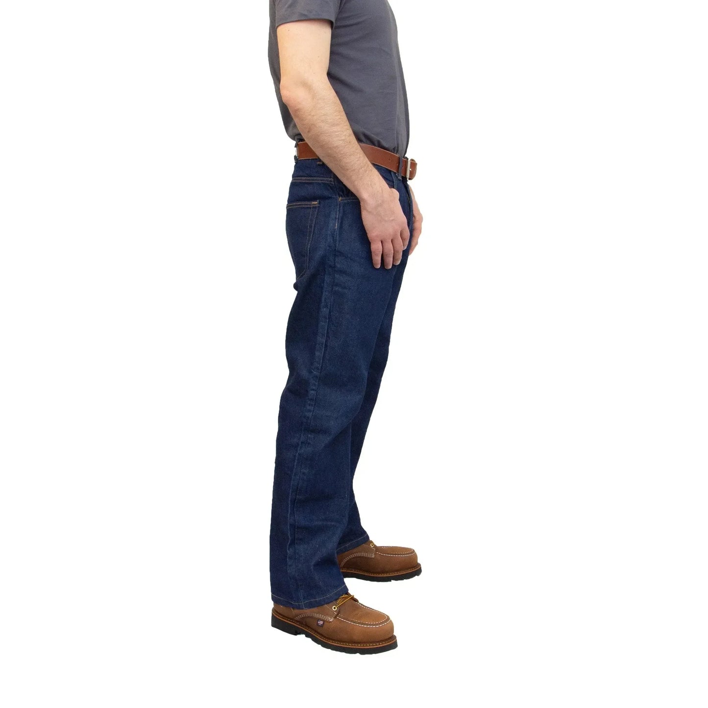 Men's Boot Cut Jean with Gusset - Dark Stonewash