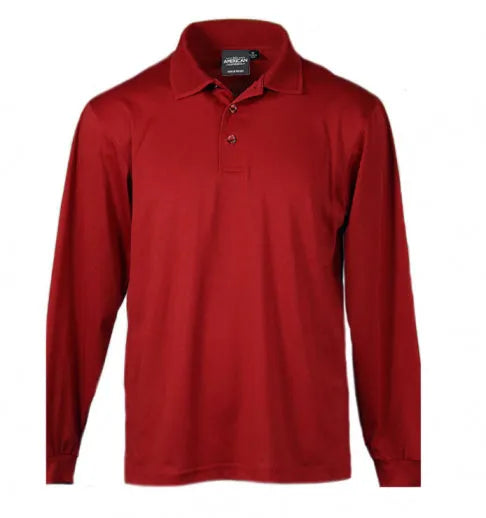 Long Sleeve Aqua Dry Polo Shirt