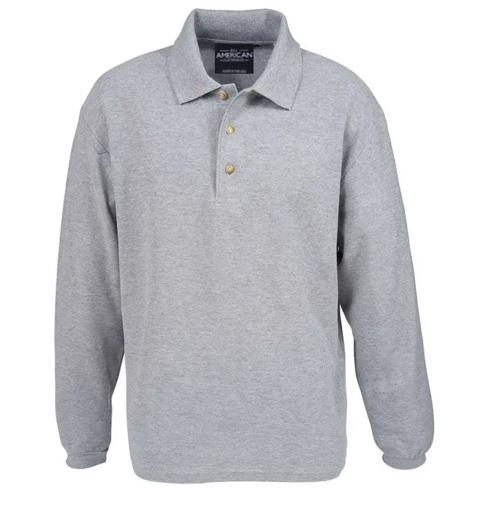 Long Sleeve Cotton Stretch Pique Polo