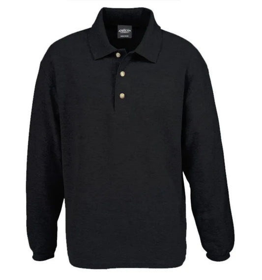 Long Sleeve Pique Cotton Polo
