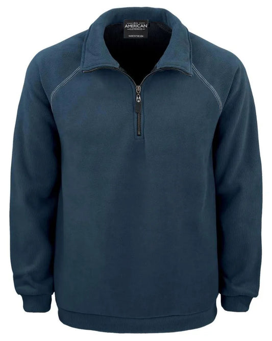 Men's 1/4 Zip Fleece Corduroy Pullover