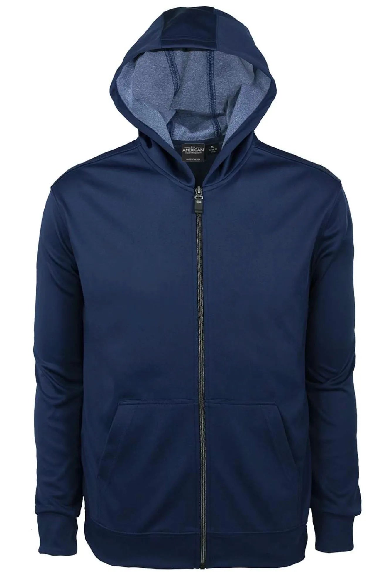 Men's Bonded Interlock Full Zip Hooded Jacket