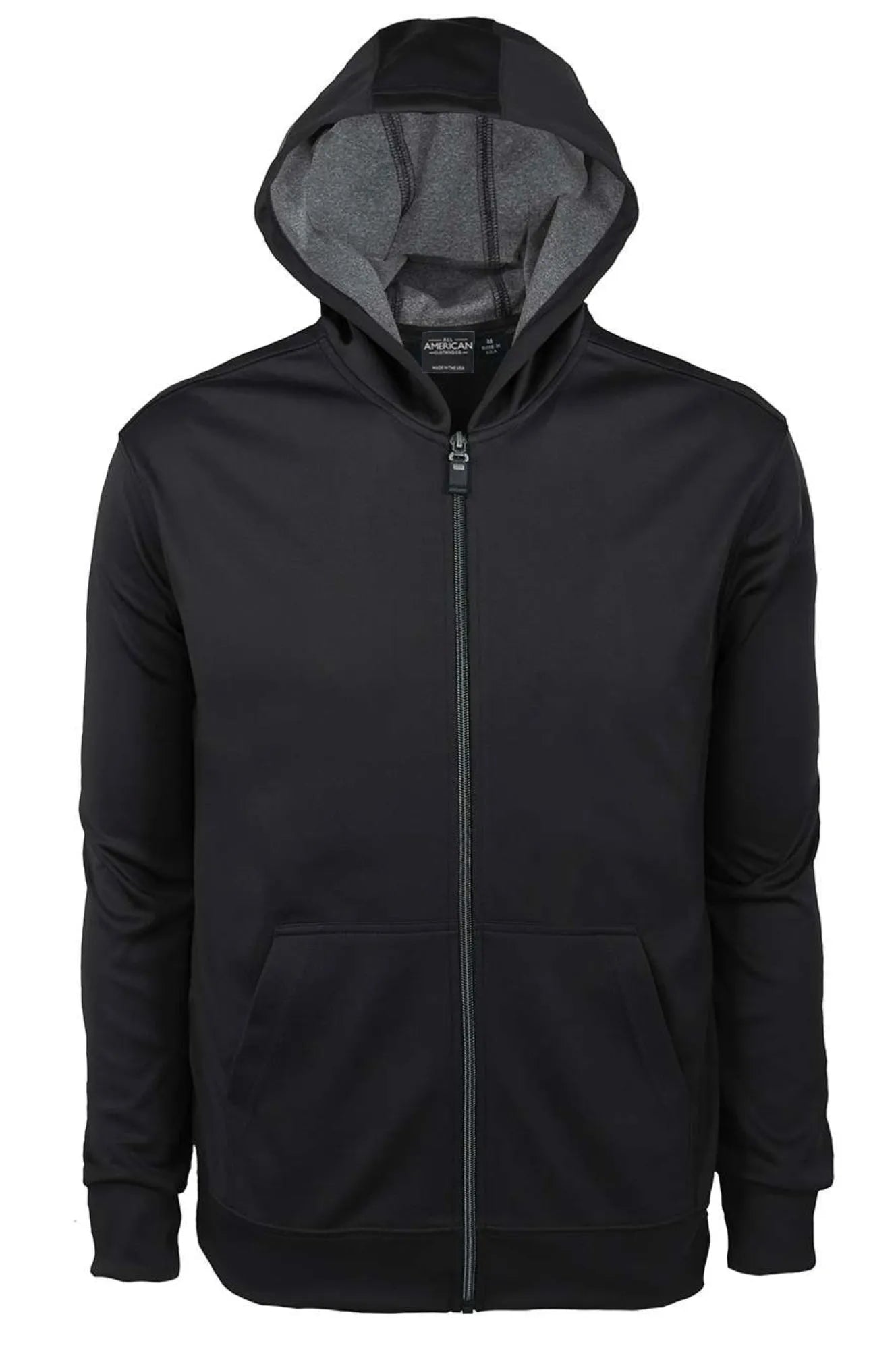 Men's Bonded Interlock Full Zip Hooded Jacket