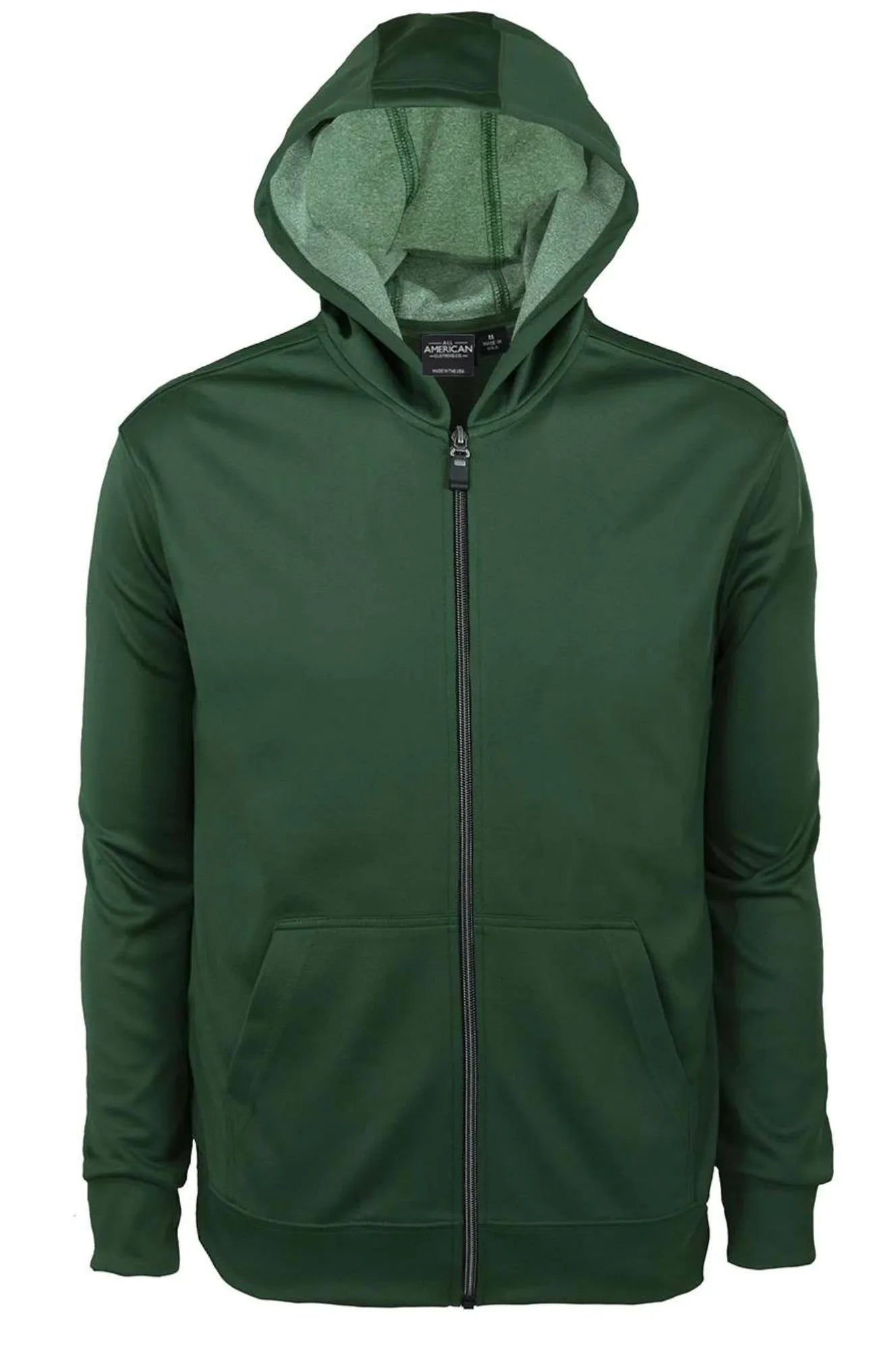 Men's Bonded Interlock Full Zip Hooded Jacket