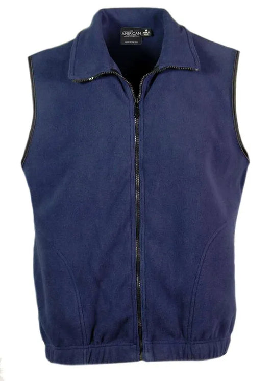 Men's Full Zip Fleece Vest