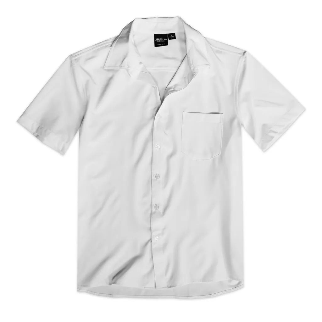 Men's Short Sleeve Dress Shirt with Pocket