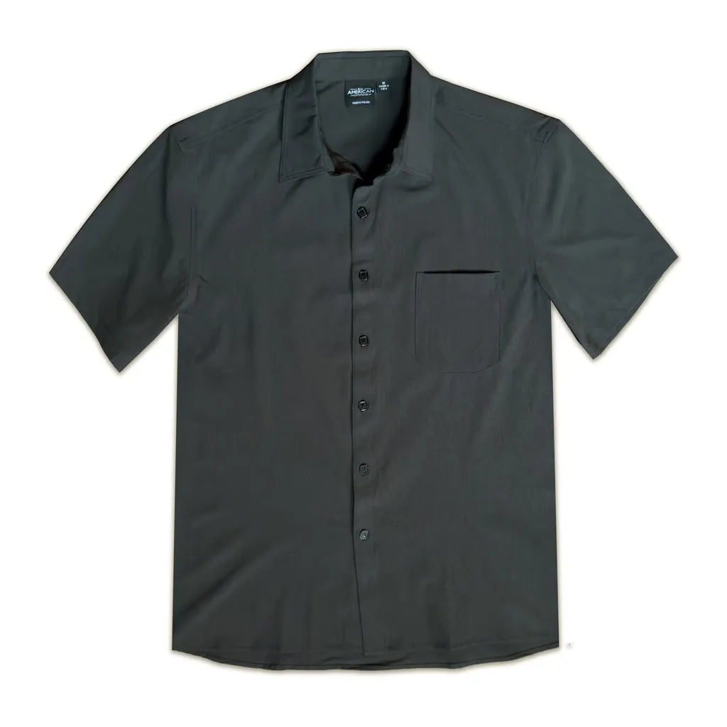 Men's Short Sleeve Dress Shirt with Pocket