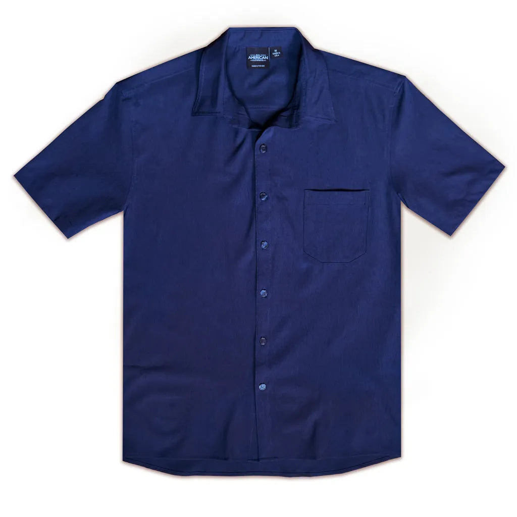 Men's Short Sleeve Dress Shirt with Pocket