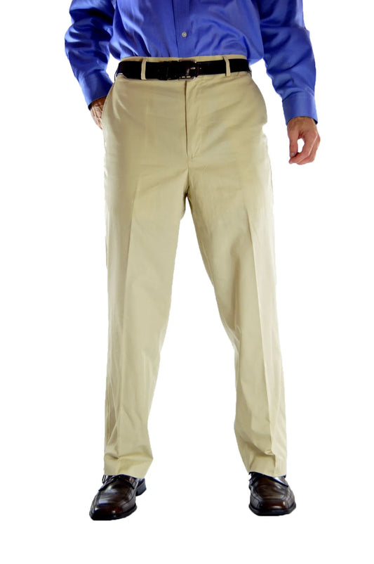 Georgia Cotton Gabardine Pants - Khaki