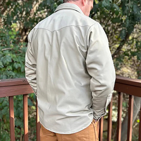 Heavyweight Khaki Work Shirt - Made in USA