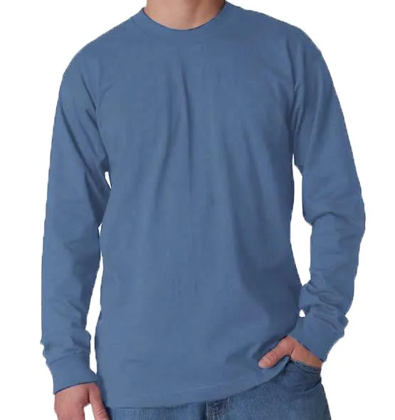 Long Sleeve Heavyweight 100% Cotton T-Shirt - Made in USA