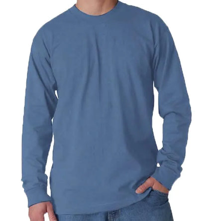 Long Sleeve Heavyweight 100% Cotton T-Shirt - Made in USA