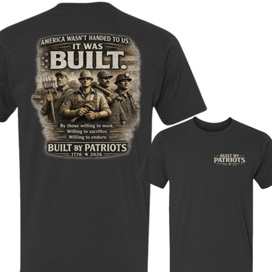 Crown and Creed Built By Patriots T-Shirt