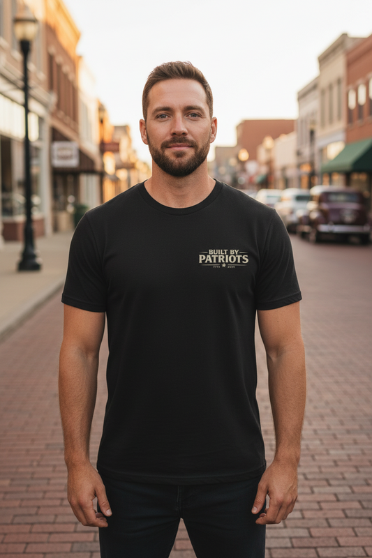 Crown and Creed Built By Patriots T-Shirt