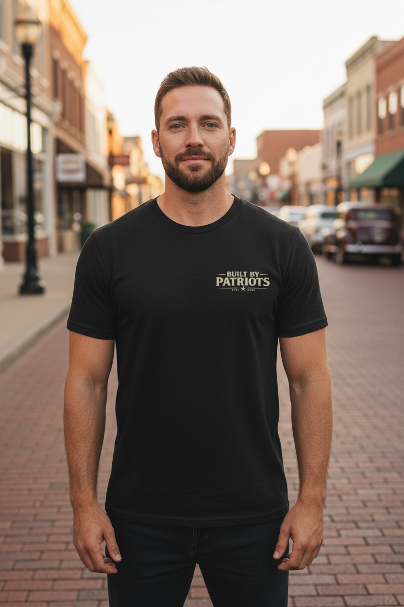 Crown and Creed Built By Patriots T-Shirt