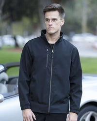 Men's 3 Layers Soft Shell Full Zip Jacket