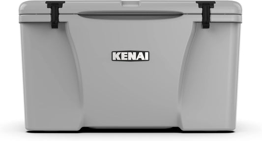65 Cooler | 65 Qt Ice Chest Durable Rotomolded Insulated | Made in USA | Warranty for Life | for Beach Boat Camping Fishing Hunting | K65